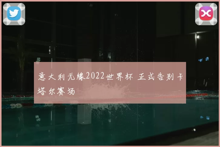 意大利无缘2022世界杯 正式告别卡塔尔赛场